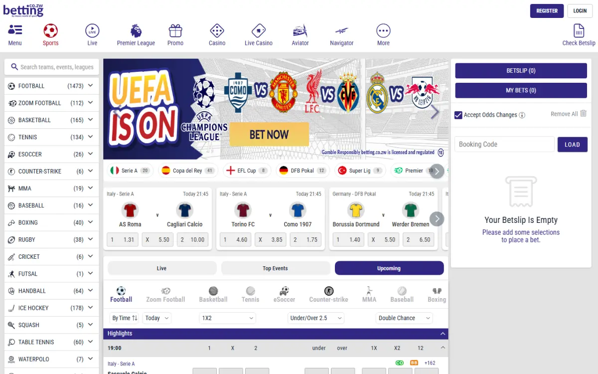Screenshot of the MWOS website home page